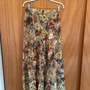 NATURAL LIFE Brown Red Wide Legged Pants